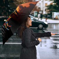 Angola Umbrella with Sunset Zebra Design and African Nature - Wonder Print Shop