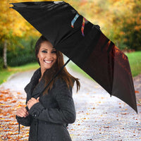 Angola Umbrella with Sunset Zebra Design and African Nature - Wonder Print Shop