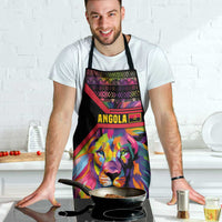 Angola Apron with Multicolor Tribal Design and Vibrant Lion - Wonder Print Shop