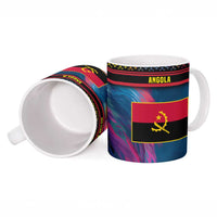 Angola Ceramic Mug with Multicolor Tribal Design and Vibrant Lion - Wonder Print Shop