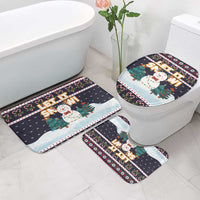 Let It Snow Christmas Bathroom Set Funny Xmas Holiday Patterns - Wonder Print Shop