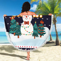 Let It Snow Christmas Beach Blanket Funny Xmas Holiday Patterns - Wonder Print Shop