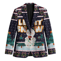 Let It Snow Christmas Blazer Funny Xmas Holiday Patterns - Wonder Print Shop