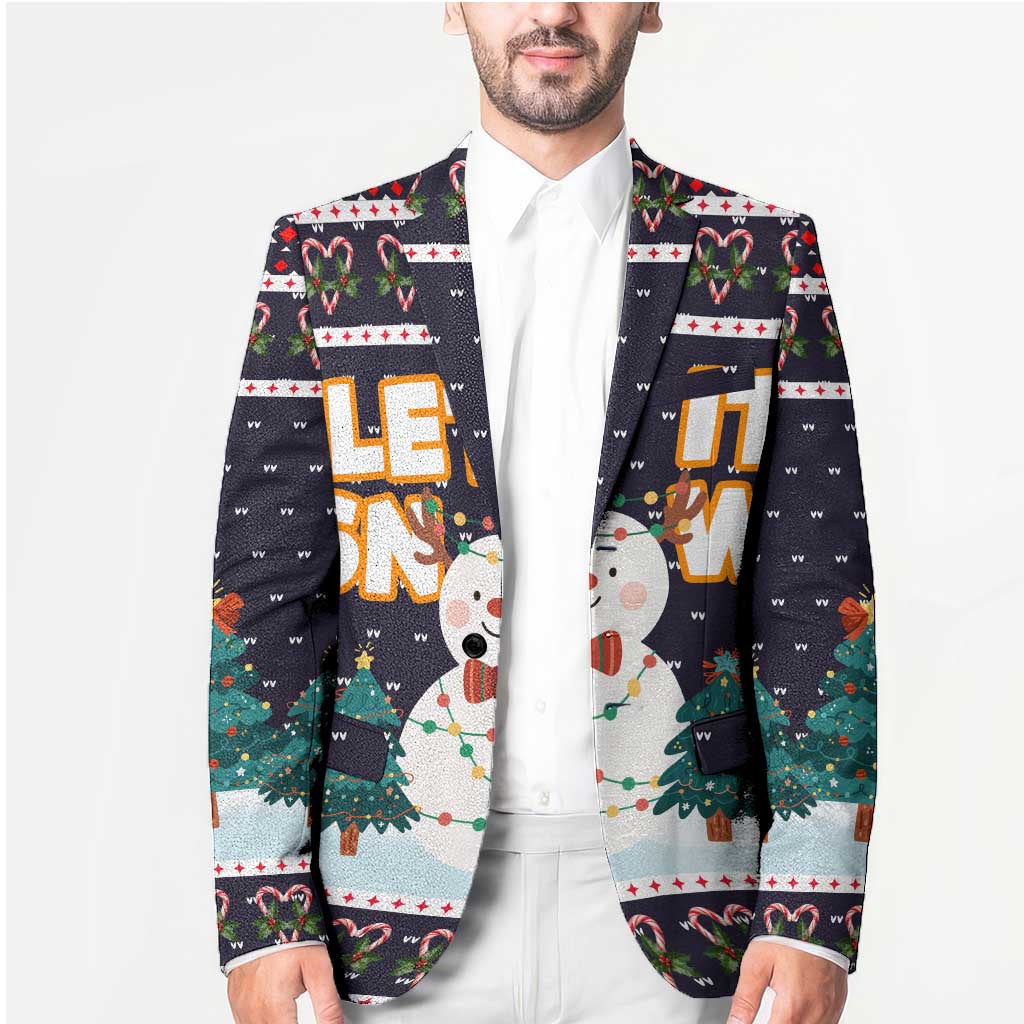 Let It Snow Christmas Blazer Funny Xmas Holiday Patterns - Wonder Print Shop