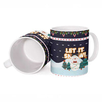 Let It Snow Christmas Ceramic Mug Funny Xmas Holiday Patterns - Wonder Print Shop