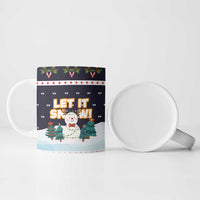 Let It Snow Christmas Ceramic Mug Funny Xmas Holiday Patterns - Wonder Print Shop