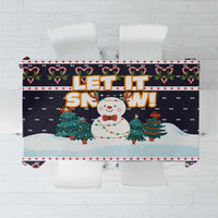 Let It Snow Christmas Tablecloth Funny Xmas Holiday Patterns - Wonder Print Shop