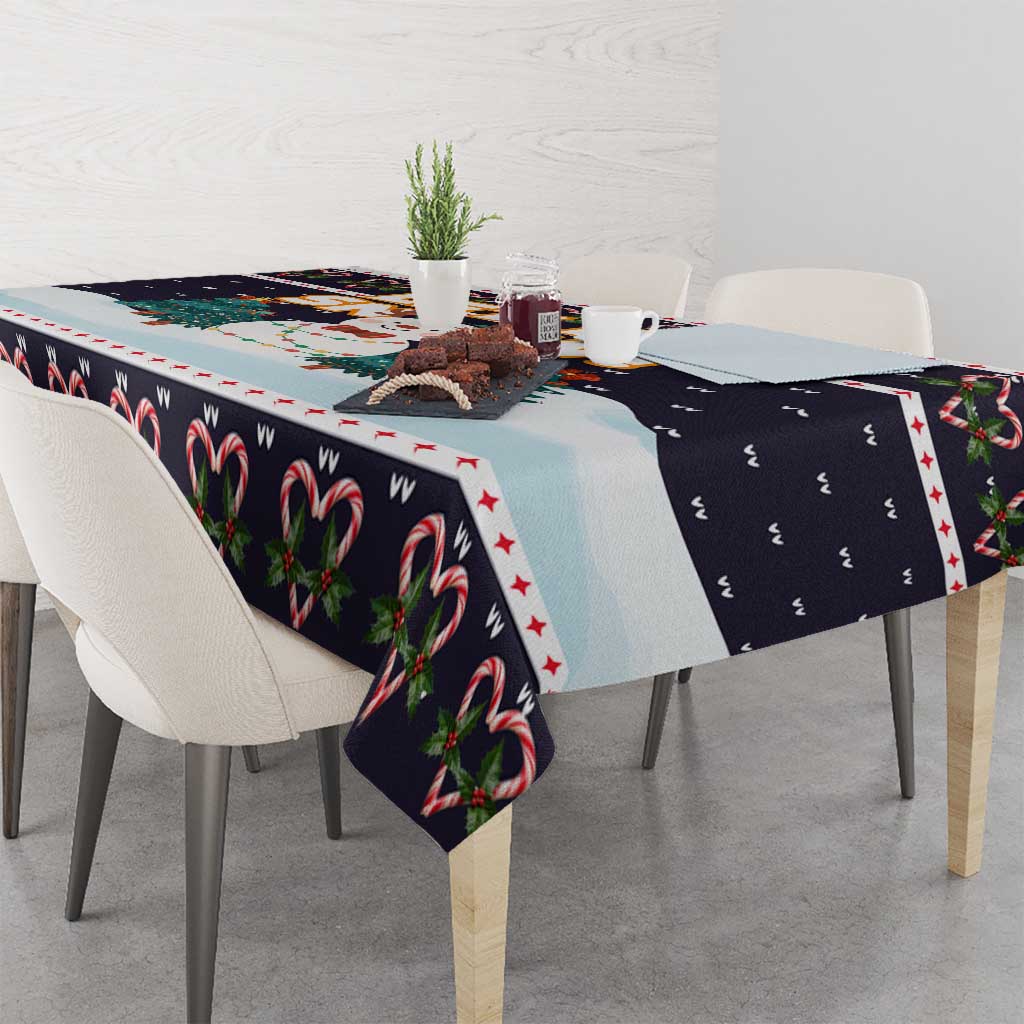 Let It Snow Christmas Tablecloth Funny Xmas Holiday Patterns - Wonder Print Shop