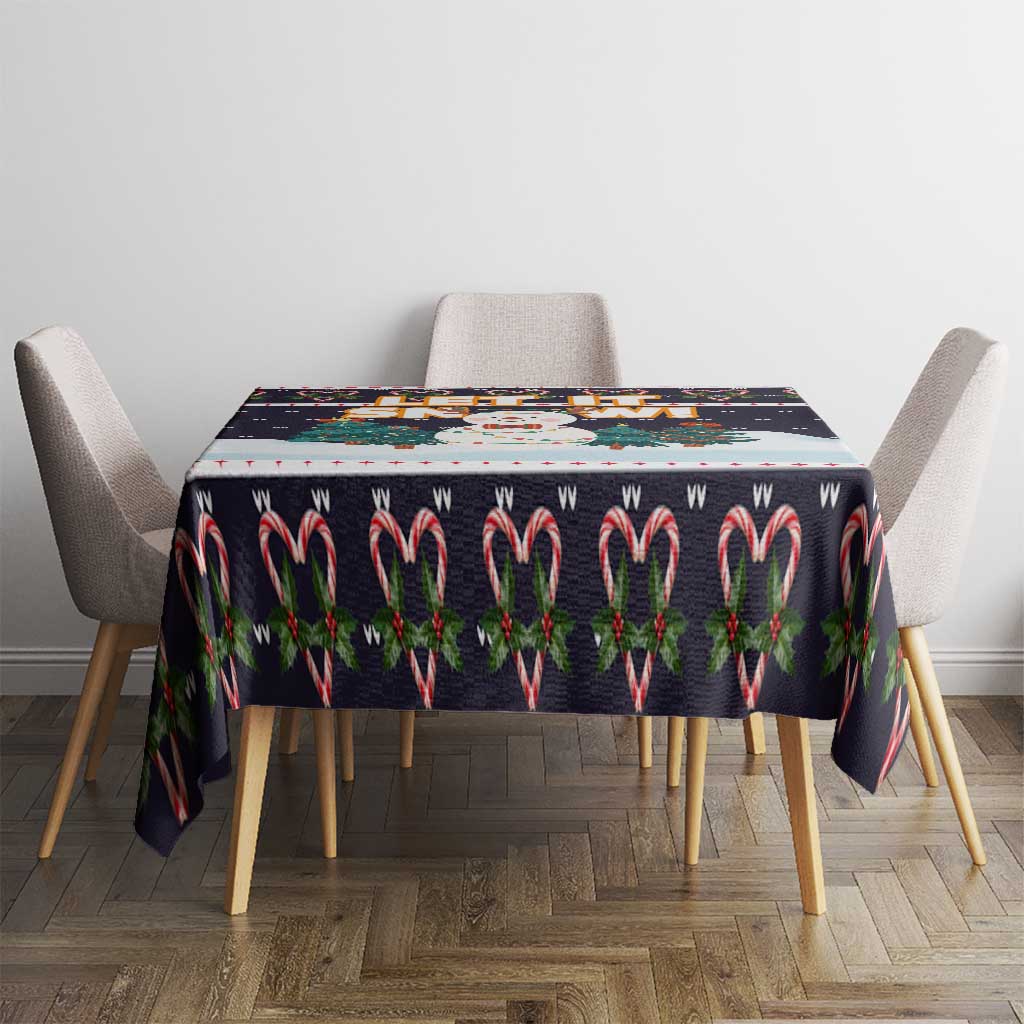 Let It Snow Christmas Tablecloth Funny Xmas Holiday Patterns - Wonder Print Shop