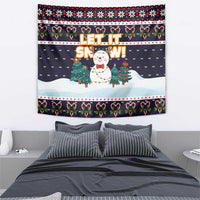 Let It Snow Christmas Tapestry Funny Xmas Holiday Patterns - Wonder Print Shop