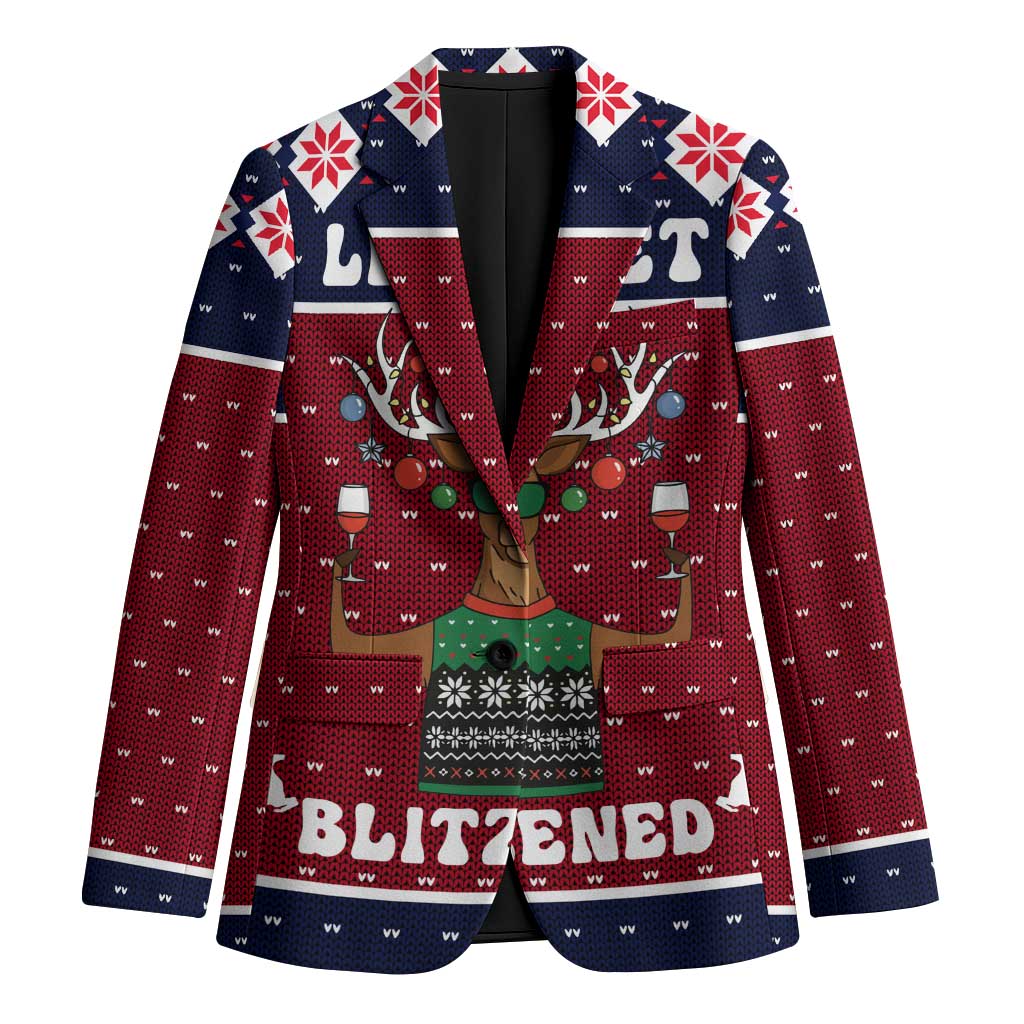 Lets Get Slouchy Christmas Blazer Funny Xmas Holiday Patterns - Wonder Print Shop