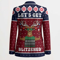 Lets Get Slouchy Christmas Blazer Funny Xmas Holiday Patterns - Wonder Print Shop