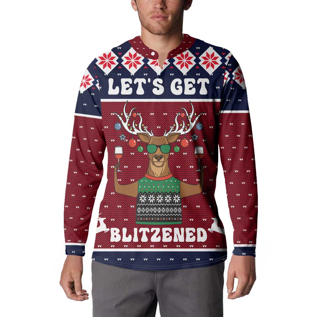 Lets Get Slouchy Christmas Button Sweatshirt Funny Xmas Holiday Patterns - Wonder Print Shop
