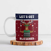 Lets Get Slouchy Christmas Ceramic Mug Funny Xmas Holiday Patterns - Wonder Print Shop