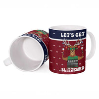 Lets Get Slouchy Christmas Ceramic Mug Funny Xmas Holiday Patterns - Wonder Print Shop