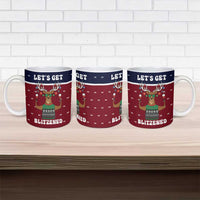 Lets Get Slouchy Christmas Ceramic Mug Funny Xmas Holiday Patterns - Wonder Print Shop