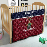 Lets Get Slouchy Christmas Quilt Funny Xmas Holiday Patterns - Wonder Print Shop