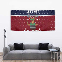 Lets Get Slouchy Christmas Tapestry Funny Xmas Holiday Patterns - Wonder Print Shop