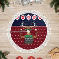 Lets Get Slouchy Christmas Tree Skirt Funny Xmas Holiday Patterns - Wonder Print Shop