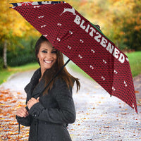 Lets Get Slouchy Christmas Umbrella Funny Xmas Holiday Patterns - Wonder Print Shop