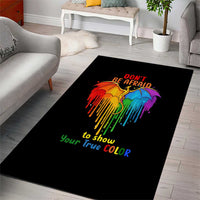 LGBT Dont Be Afraid Christmas Area Rug Xmas Holiday Patterns - Wonder Print Shop