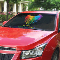 LGBT Dont Be Afraid Christmas Auto Sun Shade Xmas Holiday Patterns - Wonder Print Shop