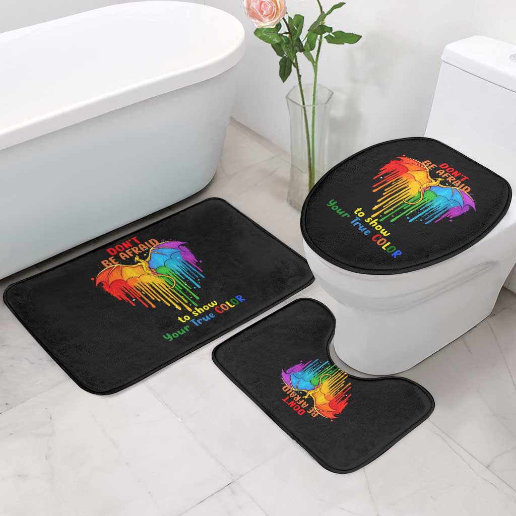 LGBT Dont Be Afraid Christmas Bathroom Set Xmas Holiday Patterns - Wonder Print Shop