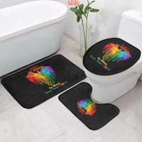 LGBT Dont Be Afraid Christmas Bathroom Set Xmas Holiday Patterns - Wonder Print Shop