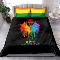 LGBT Dont Be Afraid Christmas Bedding Set Xmas Holiday Patterns - Wonder Print Shop