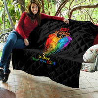 LGBT Dont Be Afraid Christmas Quilt Xmas Holiday Patterns - Wonder Print Shop