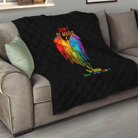 LGBT Dont Be Afraid Christmas Quilt Xmas Holiday Patterns - Wonder Print Shop