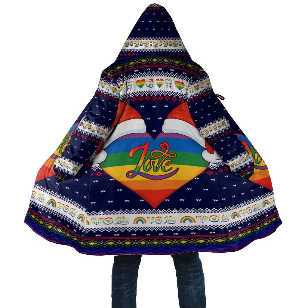 LGBT Heart Christmas Yall Christmas Cloak Xmas Holiday Patterns - Wonder Print Shop