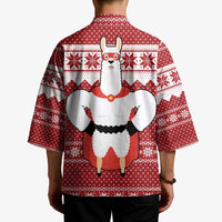 Llama Superhero Christmas Kimono Xmas Holiday Patterns - Wonder Print Shop