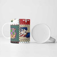 Louisiana Famous Things Christmas Ceramic Mug Xmas Holiday Patterns - Wonder Print Shop