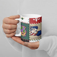 Louisiana Famous Things Christmas Ceramic Mug Xmas Holiday Patterns - Wonder Print Shop