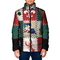 Louisiana Famous Things Christmas Padded Jacket Xmas Holiday Patterns - Wonder Print Shop