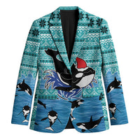Love Oracle Whale Christmas Blazer Xmas Holiday Patterns - Wonder Print Shop
