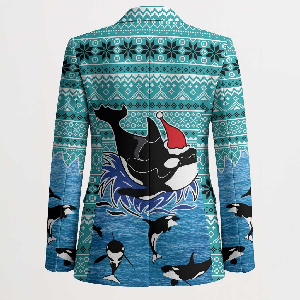 Love Oracle Whale Christmas Blazer Xmas Holiday Patterns - Wonder Print Shop