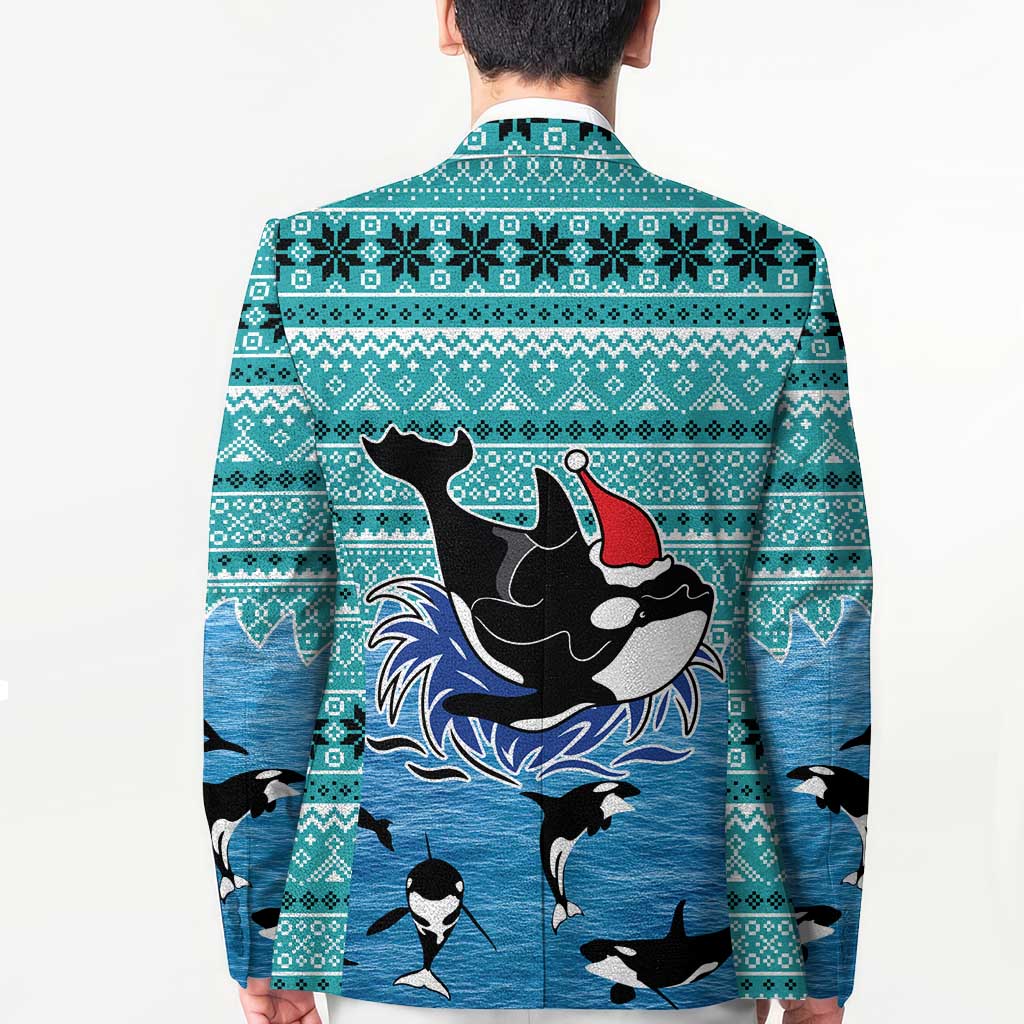 Love Oracle Whale Christmas Blazer Xmas Holiday Patterns - Wonder Print Shop