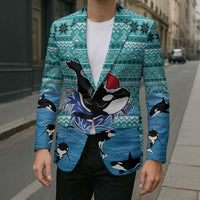 Love Oracle Whale Christmas Blazer Xmas Holiday Patterns - Wonder Print Shop