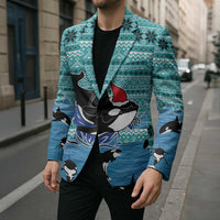 Love Oracle Whale Christmas Blazer Xmas Holiday Patterns - Wonder Print Shop