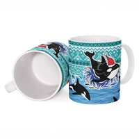Love Oracle Whale Christmas Ceramic Mug Xmas Holiday Patterns - Wonder Print Shop