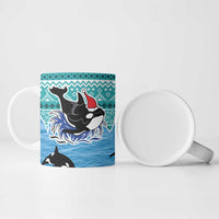 Love Oracle Whale Christmas Ceramic Mug Xmas Holiday Patterns - Wonder Print Shop
