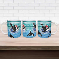 Love Oracle Whale Christmas Ceramic Mug Xmas Holiday Patterns - Wonder Print Shop