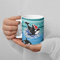 Love Oracle Whale Christmas Ceramic Mug Xmas Holiday Patterns - Wonder Print Shop