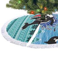 Love Oracle Whale Christmas Tree Skirt Xmas Holiday Patterns - Wonder Print Shop