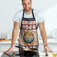 Sloth I'm Not Lazy I'm Energy Efficient Christmas Apron Xmas Holiday Patterns - Wonder Print Shop
