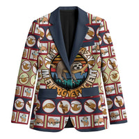 Sloth I'm Not Lazy I'm Energy Efficient Christmas Blazer Xmas Holiday Patterns - Wonder Print Shop