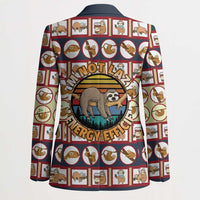 Sloth I'm Not Lazy I'm Energy Efficient Christmas Blazer Xmas Holiday Patterns - Wonder Print Shop