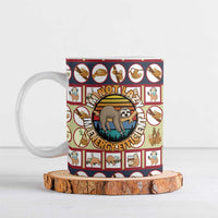 Sloth I'm Not Lazy I'm Energy Efficient Christmas Ceramic Mug Xmas Holiday Patterns - Wonder Print Shop